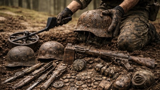 Seven years of WWII metal detecting reveal the relics still buried across old battlefields
