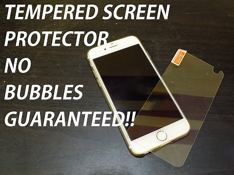 How to Apply Tempered Glass Screen Protector NO BUBBLES