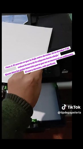 Cómo imprimir etiquetas Janel en Brother T730DW