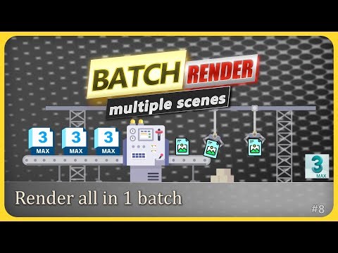 How to batch render for multiple 3dsMax scenes #3dsmax #render