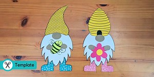 Bee Gnome Paper Craft | World Bee Day Crafts