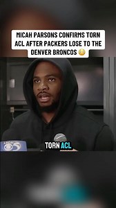 “I have a TORN ACL” - Micah Parsons Postgame Interview after injury - Packers vs Broncos