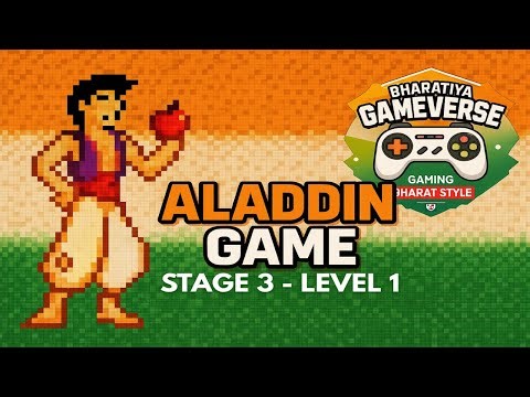 Aladdin Game Walkthrough – Stage 3 Level 1 | 90s Retro Gameplay | Bharatiya GameVerse