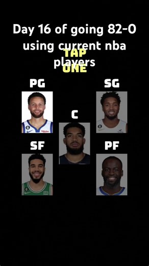 Day 16 of going 82-0 using current nba players #nbaplaymakers #nbacollab #nbapreseason #nbacombine