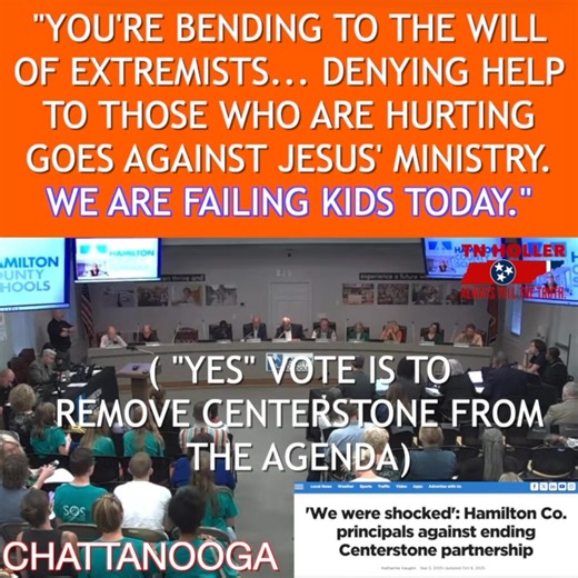 6.1K views · 467 reactions | HAMILTON COUNTY STUDENTS: “You’re bending to the will of extremists.” Chattanooga kids showed up to push the school board to reinstate a Centerstone mental health counseling contract. They again refused, putting anti-LGBTQ hate over kids and pulling it off the agenda. | The Tennessee Holler | Facebook