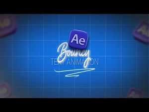 Bouncy Text Animation Tutorial in After Effects