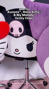 Three Times The Charm!🎀⁠ ⁠ Upgrade Your Vanity Seating With New Sanrio® Characters. Shop Impressions Vanity For Hello Kitty® and Friends Collection at the link in our bio!✨⁠ ⁠ #hellokittychair #kuromichair #mymelodychair #impressionsvanity | Impressions Vanity Co.