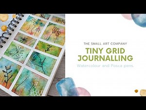 Tiny Watercolour Abstract Grid Journalling and Doodles