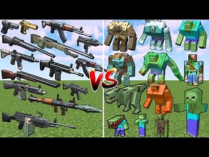 What TaCZ Gun can Defeat the Most Minecraft Zombies in a Row?
