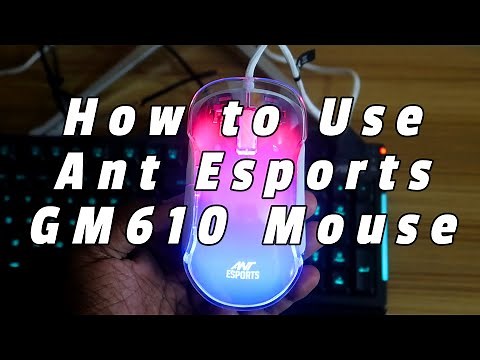 How to customize RGB lighting & Side buttons on Ant Esports Gaming Mouse using Ant Esports Software