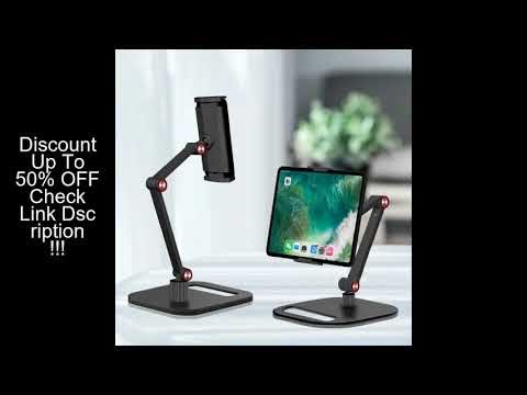 Tablet Stand Adjustable Folding Monitor Desk Holder Ergonomic Rotatable For 12-17 inch Tablet VESA S