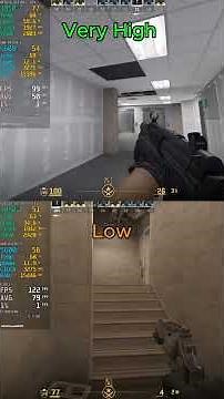 Counter Strike Global Offensive 2 | Low vs Very High Settings Comparison