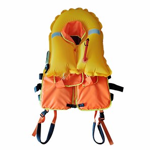 [Hot Item] Composite EPE Foam and Inflatable Work Life Jacket for Fireman