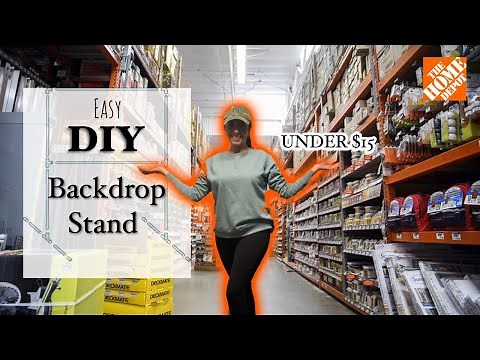 Super Easy DIY Backdrop Stand | UNDER $15