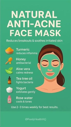 Natural Anti-Acne Face Mask (Clear Skin Remedy)