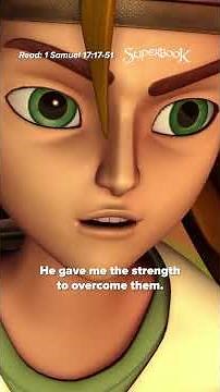 David, a young shepherd boy, boldly told King Saul that he would fight Goliath. 💪🏼 #BibleStories