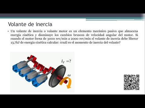 "VOLANTE DE INERCIA" Energía cinética rotacional y momento de inercia ejercicio resuelto N°11