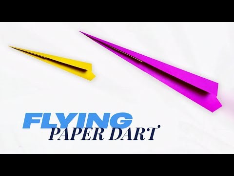 Make a Flying Sticky Note Dart Easily || Unbelievable Throw ( Origami Tutorial )