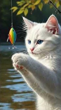 How does White Cat Hunt Fish?