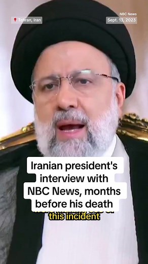 A few months before Iranian President Raisi's death in a helicopter crash, NBC News' Lester Holt interviewed the Iranian leader and asked him about the country's response to mass protests in 2022.