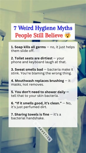 You think you’re clean. You’re not. 😳 From hand dryers to loofahs, from soap myths to sanitizers — this video exposes the weird hygiene lies we’ve all believed for years. These “healthy habits” are secretly ruining your skin, damaging your immunity, and spreading bacteria faster than you realize. #HygieneMyths #HealthAwareness #DarkFacts #HygieneHabits #BacteriaFacts #PsychologyFacts #EverydayHygiene #HealthTips #MindAwareness #DarkTruths #CleanHabits | Gravetics