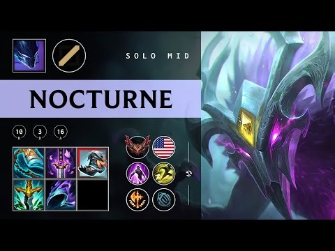 Nocturne Mid vs Veigar - NA Grandmaster Patch 25.23