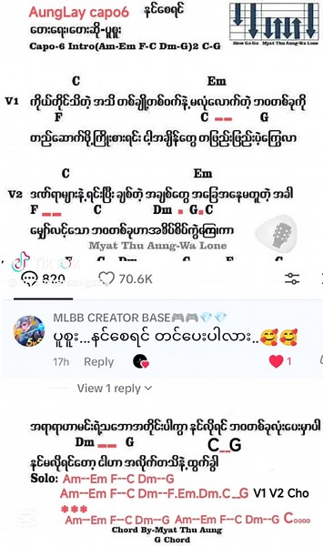 #နင်စေရင် #chord #music #guitar #cover #foryourpage