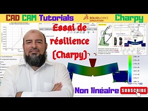 SolidWorks Simulation || Resilience Test (Charpy) || Stress Concentration #solidworks