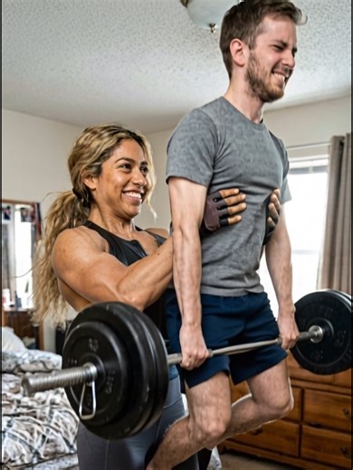 Strong Woman Bodybuilder Outshines Boyfriend