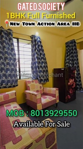1BHK Full Furnished Flat Available For Sale | New Town AA IIB | Gated Society | Kolkata | Part 1