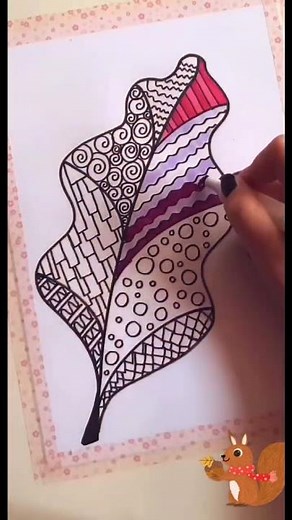 Malen gegen Langeweile im Herbst 🍂🍁 DIY Deckblatt für die Schule