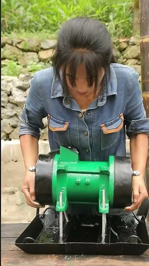 Chinese girl & Amazing machine fix丨林果儿