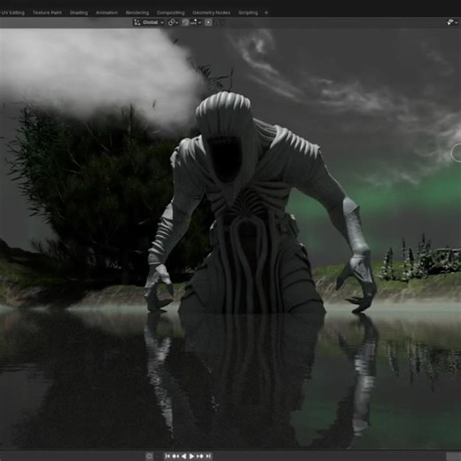 Behemoth in the lake.. #blender