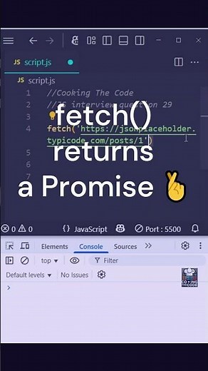 Call an API in Javascript 📞💻 #coding #programming #webdevelopment #frontendinterview #fetch #code