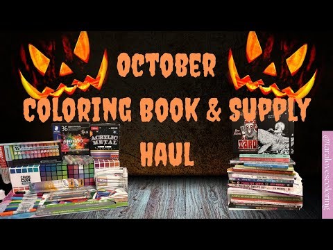 Coloring Book & Supply Haul - October 2025 - Colored Pencils, Books, Color Cubes & More!!