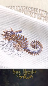 Another color idea...Floriani polyester colors: 622,741, & 111 Order this beautiful creature here: Floriani polyester colors: 622,741, & 111 | Sonia Showalter Machine Embroidery