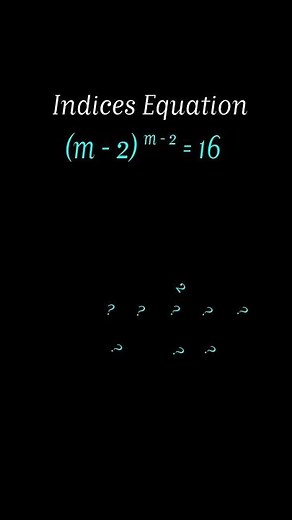 Solve Indices Equation Easily | Exponents #maths #mathematics #education#viral #edexcel #school