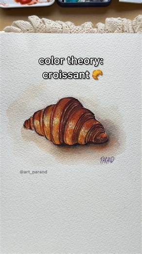 Trust the process 🥐#watercolor #watercolortutorial #colortheory | color theory