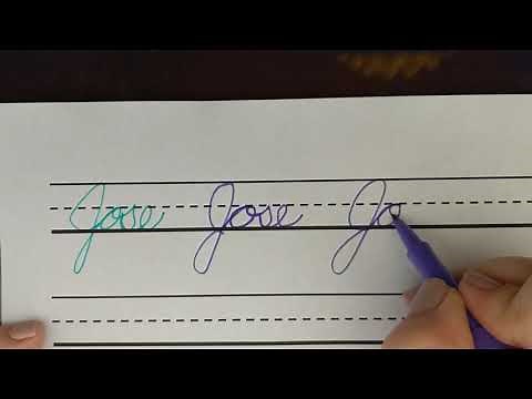 How to Write Your Name in Cursive (Jose)