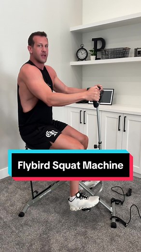 This squat riding machine makes for a great full body workout! #flybird #squatmachine