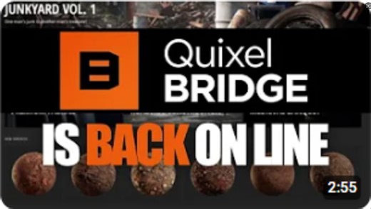 Quixel Bridge 回来了！你需要知道什么？？