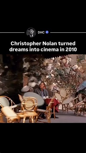 DHC | History, Entertainment & News on Instagram: "Directed by Christopher Nolan, Inception is a rare film that balances spectacle with depth. It dives into the architecture of dreams, where memories, guilt, and desire shape entire worlds, and where control is always fragile. Anchored by a restrained, emotional performance from Leonardo DiCaprio, the film explores loss and regret beneath its layered sci-fi premise. One of its most iconic moments, the dream-world explosion, was achieved with ench
