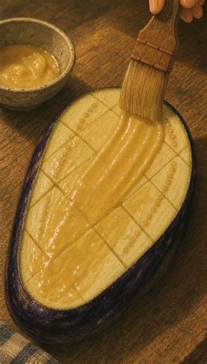 Miso-Glazed Eggplant | Nasu Dengaku at Golden Hour