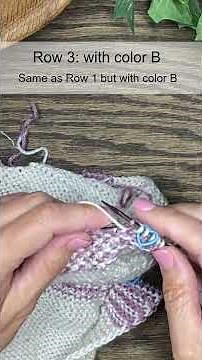 2 color linen stitch