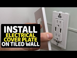 How To Install Screwless Electrical Cover Plate on Tiled Wall