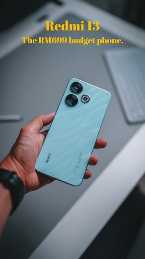 Redmi’s latest budget phone has a 108MP camera and a glass back panel. Here’s what you’ll get for RM699! 🔥 #redmi13 #redmi #xiaomi #xiaomimalaysia #redmimalaysia #workspace #desksetup #workspaces #smartphone | Lim Reviews
