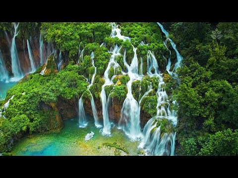 Amazing waterfalls. 10 hours best waterfalls nature scenery. White noise of water