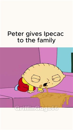 Peter takes Ipecac with Chris, Brian and Stewie 😂 #familyguy