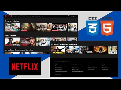 Créer le Clone de NETFLIX de A à Z et étape par étape en HTML & CSS 💡