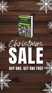 1.5K reactions · 148 shares | Shop our Holiday BOGO sale here! When you buy No Grid Survival Projects today, we will send you TWO  books! One for you, and one to give as a gift this holiday. Over 70 Ingenious DIY No Grid Projects with detailed step-by-step instructions. Shop the No Grid Survival Projects BOGO sale here - https://nogridsurvivalprojects.com/christmas-offer/ | No Grid Survival Projects | Facebook